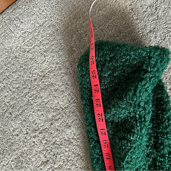 NWT Women’s Scoop Green Teddy Jacket Coat Faux Fur Wrap Viral Instagram XL 16 18 - Picture 11 of 13